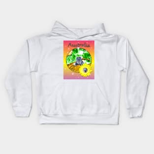 Koala in Australia Kids Hoodie